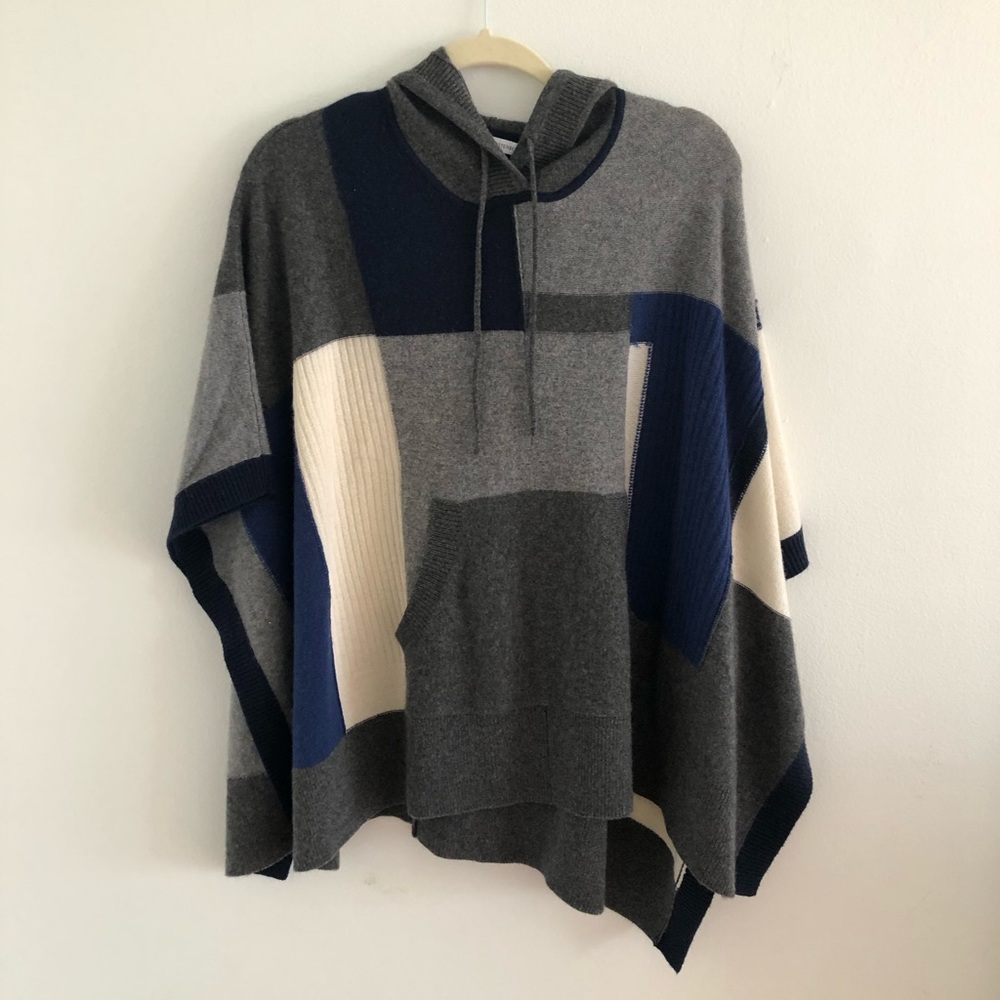 Diane Von Furstenberg Hooded Sweater Shawl